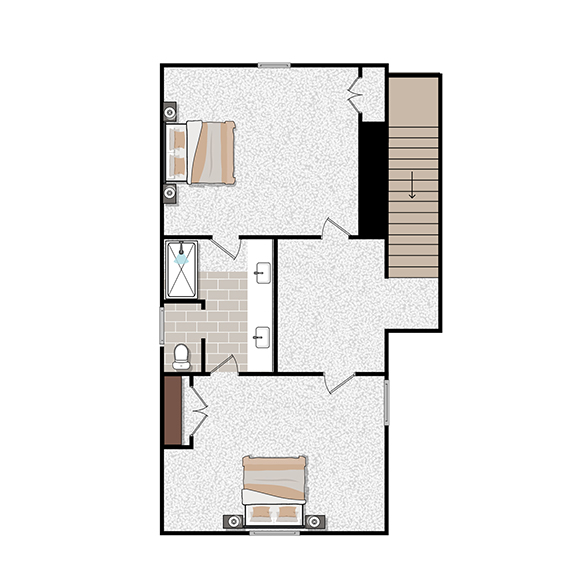 Upper Level | 819 Square Feet