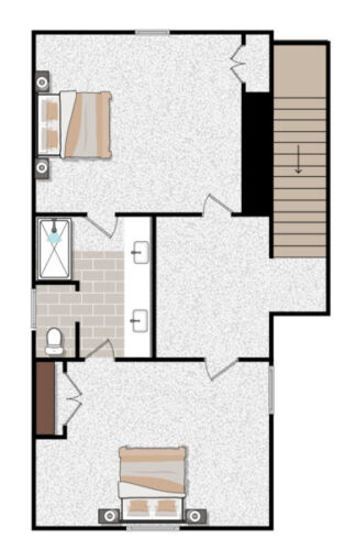 Upper Level | 819 Square Feet