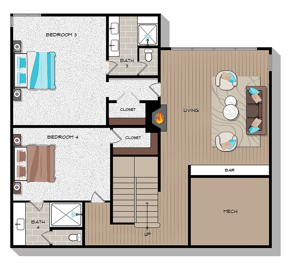 Lower Level | 1,278 Square Feet