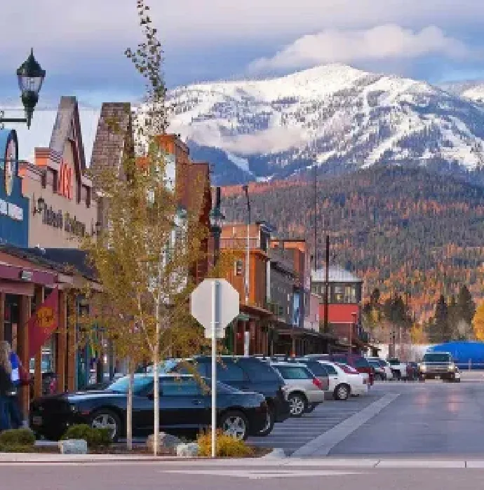Whitefish, Montana mountain town near Wilderness Club